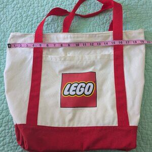 LEGO Canvas Tote Bag Large Like New! Snap Closure